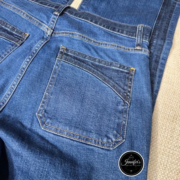 Gap NEW Women's High Rise 70's Flare Western Chaps Denim Trouser Size 6T/28 - Picture 7 of 10